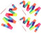 3 Stück Gymnastikband mit Stab, 2M Regenbogen Bänder für Gymnastik,Rhythmische Sportgymnastik Band Tanzbänder,Tanzband Gymnastikband Mit Stab Geeignet Für Künstlerische Tanzgymnastik, Kindertanz
