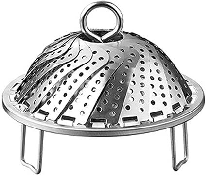 Steamers da tavola in acciaio inox regolabile per varie dimensioni di alimenti e requisiti di cottura