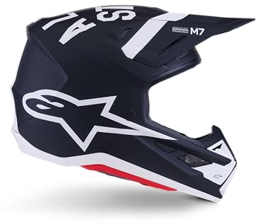 Alpinestars S-M7 Dasher Helmet Ece06/Dot L, Black/White Matt