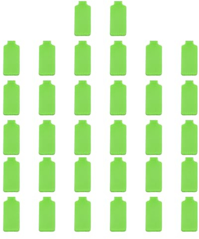 PATIKIL 3.5 x 0.8 Inch Cable Labels, 32 Pcs Electronic Cable Identification Tags Nylon Write on Wire Labels Rectangle Cord Tags Labeling for Electronics Management Organization, Green