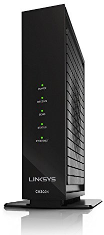 Linksys CM3024 High Speed DOCSIS 3.0 24x8 Cable Modem, Certified for Comcast/Xfinity, Time Warner, Cox & Charter (Modem Only, No Wifi Functionality)