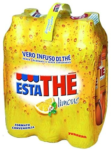6 x BOTTIGLIA TE' LIMONE ESTATHE 1,5 LITRI THE SUCCO LIMONE FRUTTA BIBITA INFUSO