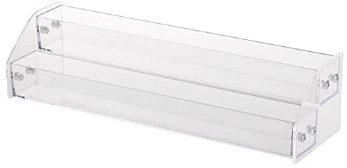 Wakects Nagellackständer, transparenter Acryl-Nagellackständer, Make-up-Display, Tisch-Make-up-Display, Nagellack-Regal (2 Ebenen)