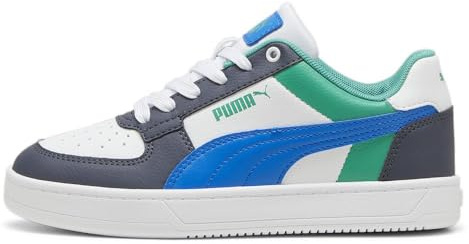 Puma Caven 2.0 JrSneaker Unisex para niños, Gris Blanco Azul Verde, 38 EU