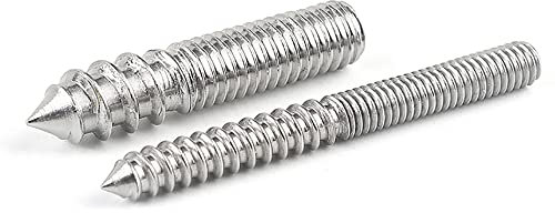 Cilky Viti Metalliche 5 pz M4/M5/M6/M8/M10/M12 Bulloni Gancio Filettati a Doppia Testa Bulloni a Doppia Testa Viti autofilettanti per Mobili Vite in Acciaio Inossidabile 304(M8*30)