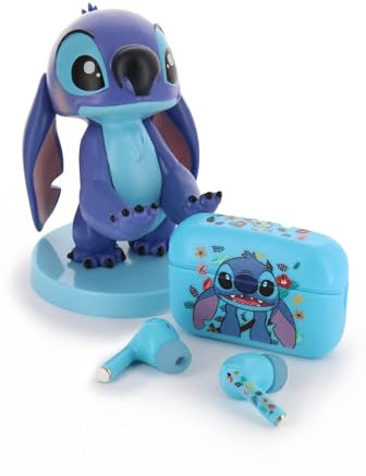 Buds Pro Stitch Écouteurs Bluetooth sans Fil et Support de téléphone - Écouteurs Intra auriculaire avec Micro, 28+ Heures d’autonomie, Réduction de Bruit Active, Certification IPX4, Boîtier de Charge