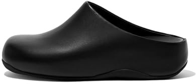 Fitflop SHUV Leather, Zuecos Mujer, Negro (Black), 39 EU