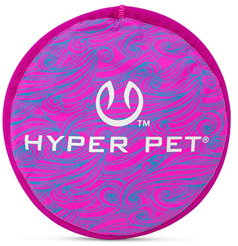 Hyper Pet Flippy Flopper 9 Flying Disc Soft Dog Toy, Floats in Water & Safe on Teeth, Pack of 1, Purple Swirl Design