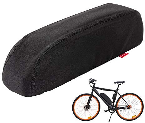 Season E-Bike Battery Protection for 36V/48V E-Bike Battery, Waterproof Dustproof Bag, Battery Cover Protective Case (Black, Medium Size)