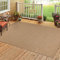 HomebyHome Outdoor Teppich Wetterfest 160x230 cm Beige Sisal und Jute Optik - Balkon Teppich Wasserfest Vintage Design Pflegeleicht - Waschbarer Teppich Küche, Garten, Terrasse und Camping