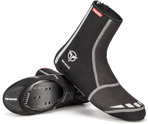 GEWAGE Cycling Shoe Covers -Warm Bike Shoe Covers - Windproof Mountain Road Cycling Overshoes - Cycling Shoe Cover for Men Women