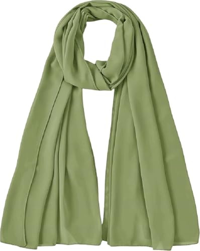 OgLuxe Chiffon scarf for Women - Breathable Soft Silky Neck Wrap Cover Up | Sheer Lightweight Airy Ladies scarf