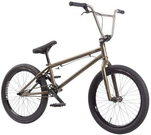 KHEbikes KHE Specter V2 Titanium Limited 20 pouces BMX – Guidon en Ti – 9,5 kg – Cadre CrMo – Rotor – Série PRO – BMX Park/Street – Vélo Freestyle haut de gamme – Modèle 2025 – Or