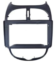 DIN Radioram 9 Tums Bilram Fascia Adapter Canbus Box Android Radio Dash Fitting Panel Kit För Peugeot 206 2002-2010 Dubbel Radiopanel(Only frame)