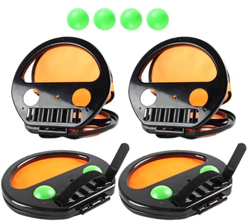 Générique Toss and Catch Ball Set - Beach Toys Sports Equipment Play Activities | Parent-Child Interaction for Birthday Travel Backyard Summer Playground Camping Handheld -ponğ Paddle Sensory Integr