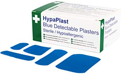 Safety First Aid Group HypaPlast Blue Catering Plasters Assorted Pack