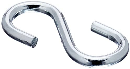 Chapuis, Lot de 100 esses égales, Acier zingué, Diam. 2,5 mm, Ouverture 4 mm, Suspension, Économique, Fixation Simple, Rapidité d'Utilisation, Crochet en Forme de S, Gris