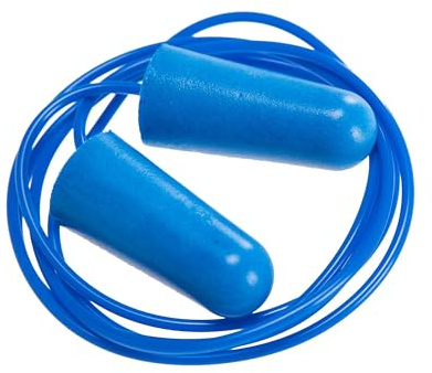 Portwest Detectable Corded PU Ear Plug (200 pairs), Color:Blue,Size:One Size,EP30BLU
