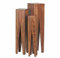 FineBuy Beistelltisch 3er Set Massivholz Satztisch Quadratisch Modern, Säulentisch Pflanzentisch 3-teilig, Blumenständer Blumentisch Wohnzimmer, Pflanzenhocker Blumenhocker Dekosäule