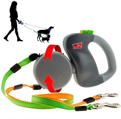 WIGZI Dual Doggie 2.0 - Grau, 1 Stück (1er Pack)