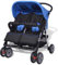 vidaXL Zwillingsbuggy Klappbar Geschwisterwagen Zwillingswagen Kingderwagen