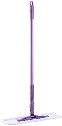 Mery | Mopa Microfibra con Palo Telescópico | Mopa Atrapa Polvo | Lavable | Ecológico | Giro de 360º | Morado y Lila | Medidas: 140x45x15 cm