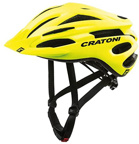 Cratoni Mountainbike-Helm „Pacer“, Neongelb, matt, Größe L/XL 58-62, Fahrradmaterial, Unisex, für Erwachsene