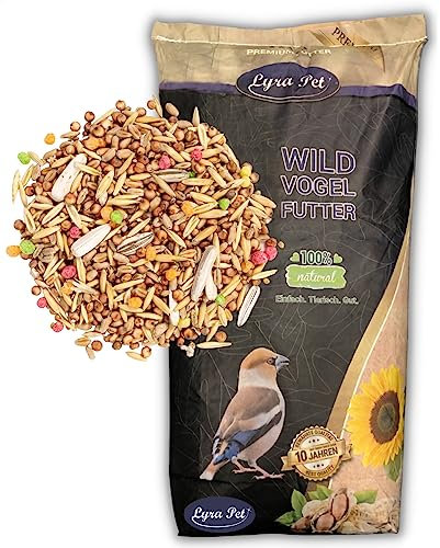 Lyra Pet® | 25 kg Streufutter | Neue Ernte | Ideal für Sommer & Winter | Ganzjähriges Vogelfutter für Körnerfresser | Artgerechte Fütterung der Heimischen Wildvögel | Naturbelassen & Energiereich