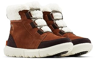 Sorel Womens Explorer Carnival Wp Casual Winter Boots, Wood Chalk Explorer 2 Carnival Cozy, 6 UK