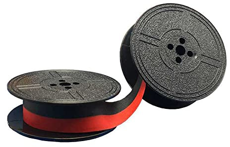 SameeHome 1 Packung Schreibmaschinen Farbband Doppel Spule Schreibmaschinen Farbband Rot und Schwarz Doppelspule Ersatzpackung für die Meisten Schreibmaschinen