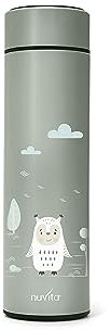 Nuvita 4455 | Thermos alimentaire Digital | Thermos alimentaire chaud et froid | Récipients thermiques | Récipient alimentaire pour bébé | Thermos alimentaire chaud | Thermos pour bébé | Sage Green