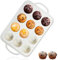 Irayin Mini Moldes Magdalenas Silicona, Molde Donuts Silicona con Marco Metálico de Refuerzo, Recubrimiento Antiadherente Molde Muffins para Hornear Rosquillas, Magdalenas, Bagels, Pasteles