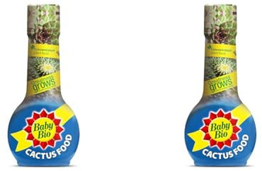 Baby Bio Cactus Food - Balanced Growth for Cacti - Stronger Cactus Spines - Healthy Cactus Growth - Concentrate, 175ml (Pack of 2)