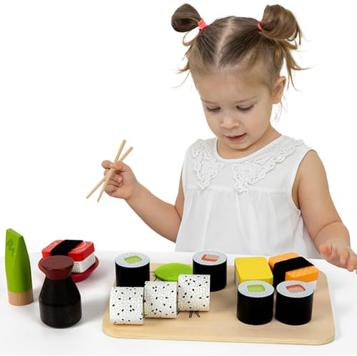 Sushi Lekmat,Sushi Lekmat Fake Fantasifull Handgjord Game Play Mat Sushi | Matlagning för förskolelekrum Födelsedagspojkebarn Falskt handgjort fantasispel Förskolelekrum Födelsedagspojkebarn