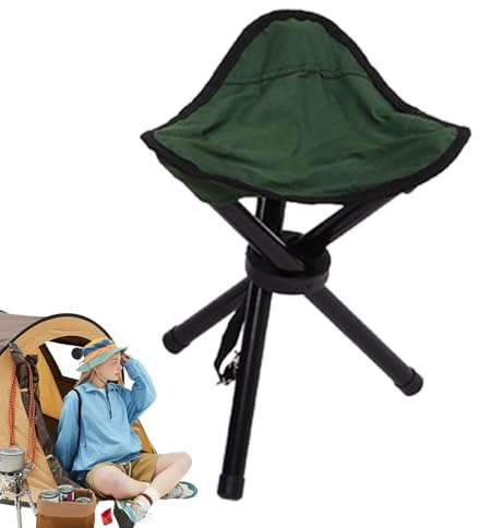 Campingpall,hopfällbar campingpall | Utomhus hopfällbar pall | Bärbara lätta pallar för vuxna, triangulär stol för utomhus och inomhus, pall camping