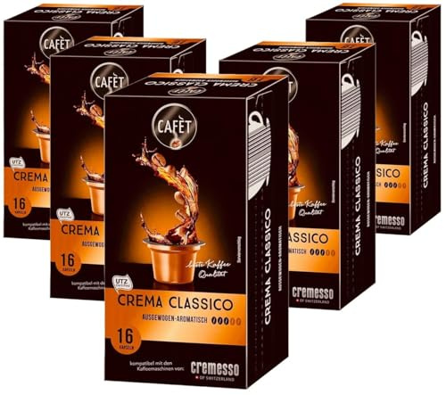 Cafèt Crema Classico 80 Kapseln - für Cremesso / Delizio Kaffeemaschinen