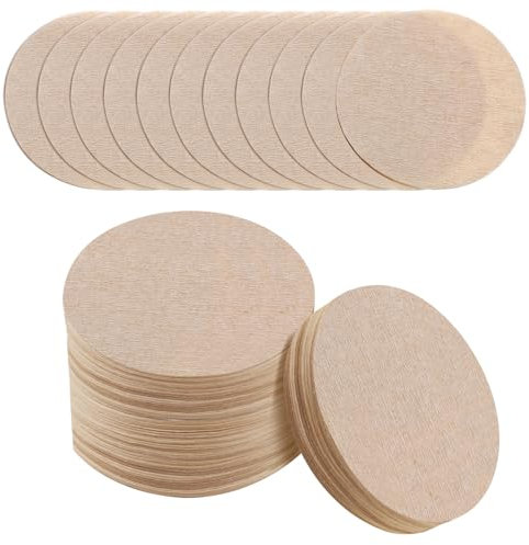 Prudiut 600 PCS Unbleached Natural Coffee Filters for Aeropress Coffee Maker, Replacement Round Disposable Paper Filters
