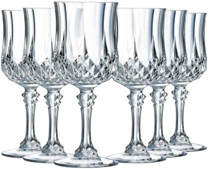 Cristal d'Arques Paris Longchamp - Weinglas 170ml - 6 Stück - aus Kwarx - verstärkte Verpackung - Glanz, Transparenz und hohe Widerstandsfähigkeit