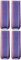 LSA International Aurora Highball 420ml Polar Violet | Set of 4 | Hand Painted Glassware | AR02