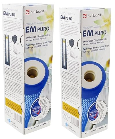 Prime Inventions 2x EM Puro Wasserfilter mit EM-Keramik & Mikrofiltration
