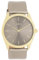 Oozoo - Timepieces Damen Uhr in Taupe metallic | Armbanduhr Damen mit Lederarmband | Moderne Uhr für Frauen | Edle Analog Damenuhr in rund C11333 (40mm Gehäuse)
