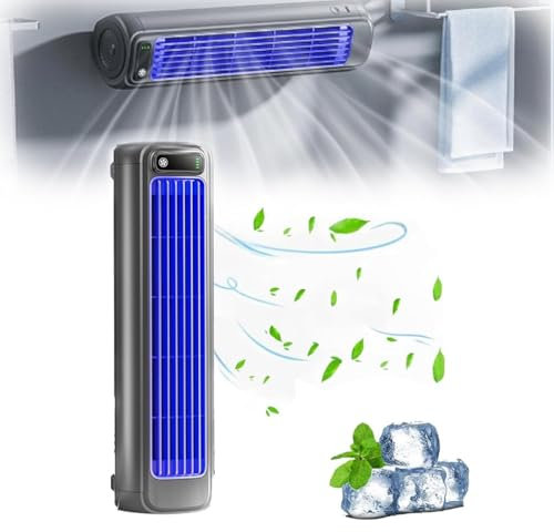 libiyi cooling ace, Outfany Cooling Ace,Relaxix Cooling Ace Air Conditioner,Shirem Cooling Ace,Portable Air Conditioner Cooling Fan Quiet with 3 Speeds,Small Desktop Tower Fan for Home Office (Gray)