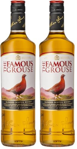 The Famous Grouse Finest | Scotch | Blended Whisky | Dried Fruit & Soft Spices | Scotland's Favourite Whisky for Over 40 Years | 40% ABV | 1 L (Pack of 2)