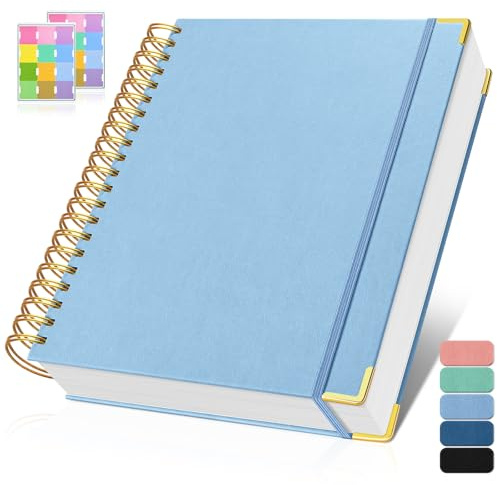 Diagram pappersanteckningsbok, spiralgalleranteckningsbok, inbunden läderjournal 300 sidor, 100 gsm tjockt rutnät pappersanteckningsbok, A5 liten grafanteckningsbok journal för kvinnor män skrivteknik