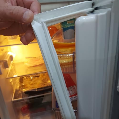 NBEST Universale Guarnizione Magnetica Porta per Frigorifero Congelatore,da Avvitare in Frigoriferi E Congelatori (Senza Colla),Bianco