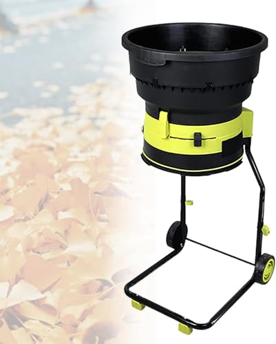 LwiftGal Broyeur De Feuilles/Compost éLectrique Filaire 2 500 W, 8 000 TR/Min, avec Roues Et Sac De Rangement, Taille De Coupe RéGlable Standardconfiguration