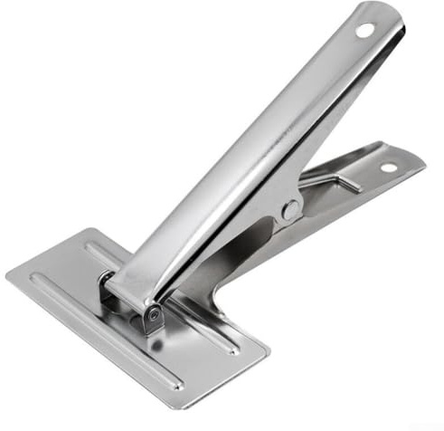 Jotekonoby Pince à tissu pour couture, pince à coudre réglable avec construction en acier, support de tissu léger et portable pour couture, broderie,