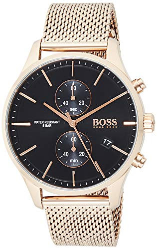BOSS Montre Chronographe à Quartz pour homme Collection Associate avec Bracelet en Acier Inoxydable