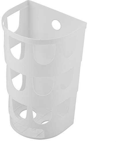 BuyWeek Caja de Almacenamiento de Bolsas de Basura Soporte de Almacenamiento 12,3 * 10 * 20 cm Montado en Pared para Cocina Dormitorio Baño (Blanco)