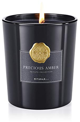 Rituals Duftkerze Bernstein 357 g, Luxus, Entspannung, Aromatherapie, Dekoration, Indoor, Unisex, Bernsteinfarben, 60 Stunden, Glas, 12.6 ounces, 1 Stück